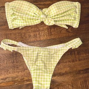 MONTCE “CABANA” Line-Gingham Bikini
